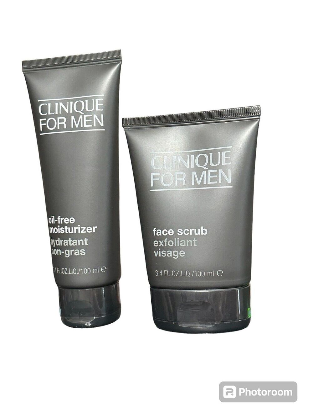 Clinique For Men Face Cleanser & Scrub - 3.4oz/100ml Set Sealed